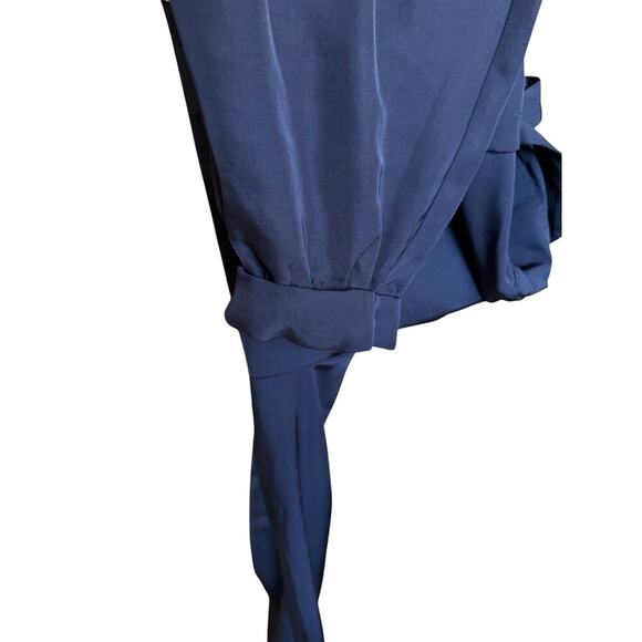 Express Silky Paperbag Cargo Pants, Navy Blue, Women's size small, NWOT - Picture 4 of 5